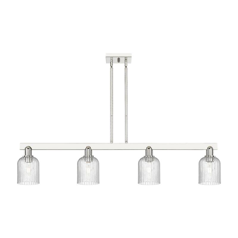 Innovations Lighting 716-4I-10-48 Bridal Veil Linear Bridal Veil 4 - Polished Nickel / Seedy