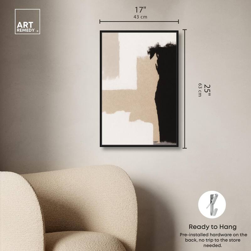 Earth and Ink III Canvas by Art Remedy