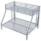 preview thumbnail 49 of 52, Metal Bunk Bed with 2 Built-in Ladders, Twin XL Over Queen/Full XL Over Queen Heavy Duty Bunk Bedframe with Guardrails for Kids