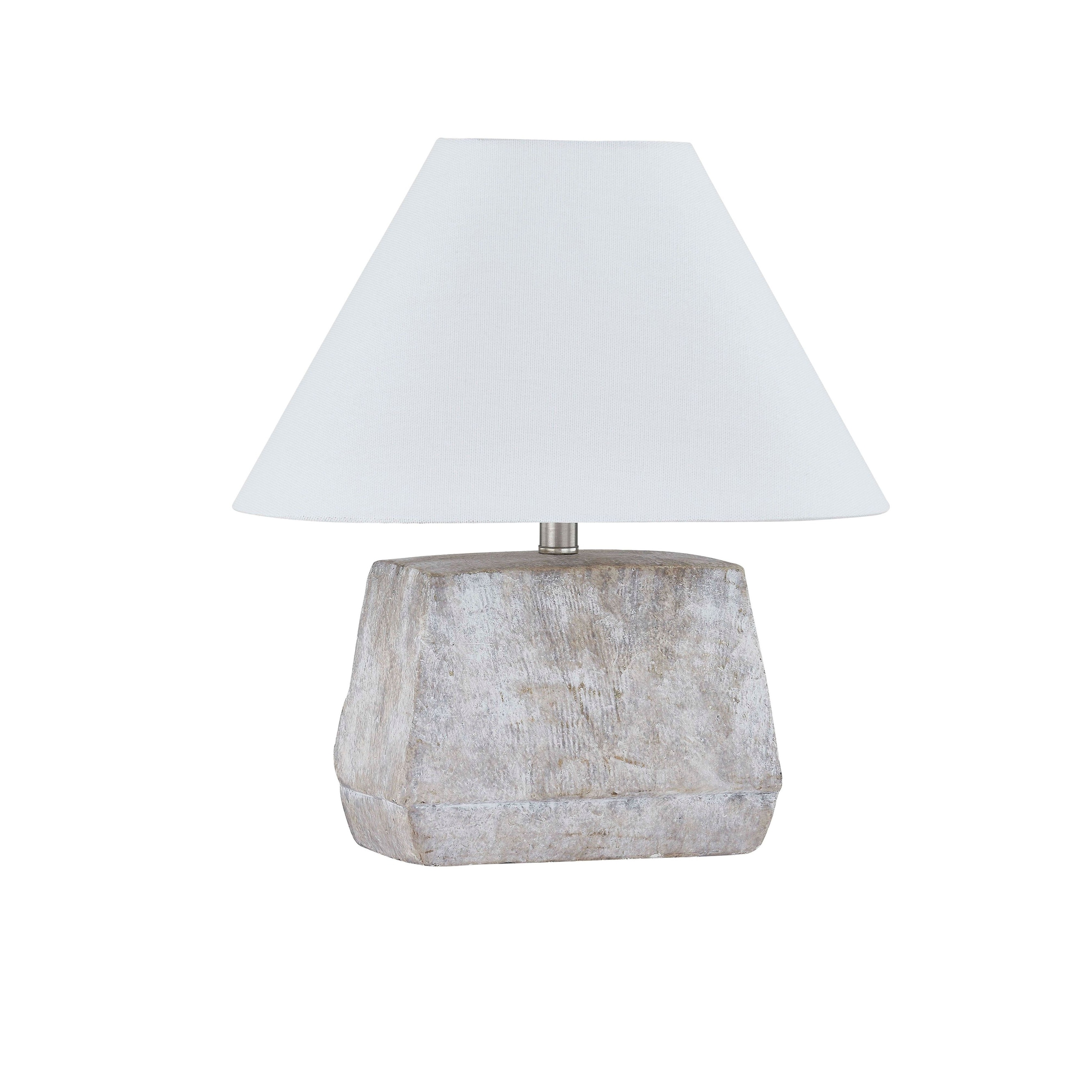 Kingston 13" Table Lamp with Linen Shade, Gray