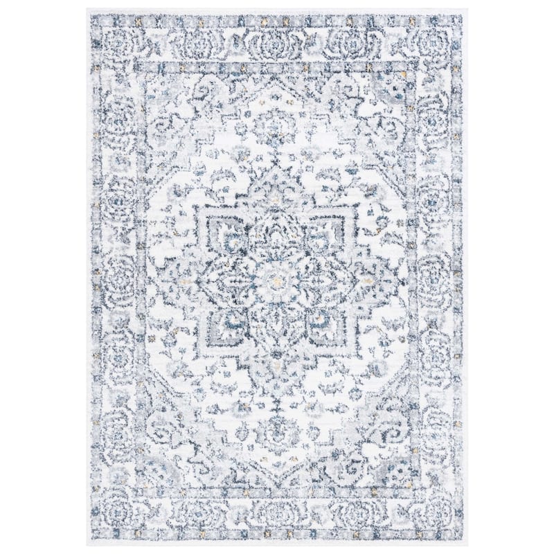 SAFAVIEH Layla Janine Modern Rug - 4'5" x 6'5" - Ivory Grey/Charcoal