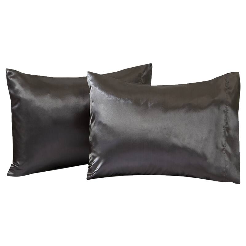 Great Bay Home 2-Pack Sateen Silk Pillowcase