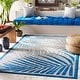 preview thumbnail 1 of 5, Artistic Weavers Valmont Tropical Indoor/ Outdoor Area Rug 4'3" x 5'7" - Dark Blue