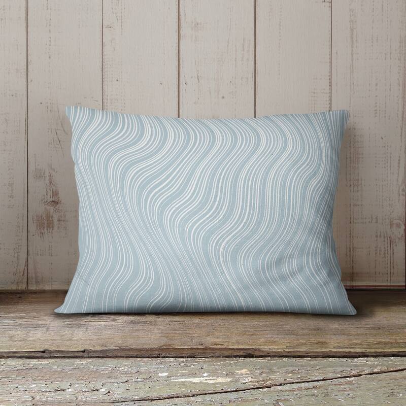 RIPPLE BLUE Outdoor Lumbar Pillow By Kavka Designs Bed Bath & Beyond 37847233