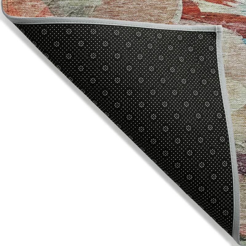HomeRoots Abstract Transitional Rectangle Outdoor Rug