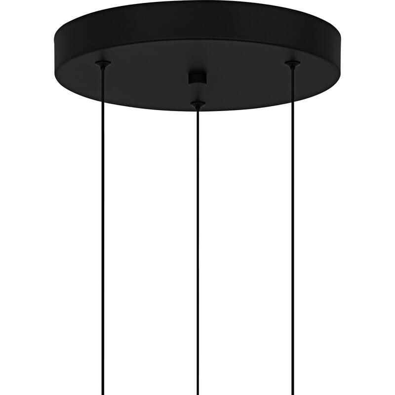 Alys 3-Light Integrated LED Matte Black Pendant