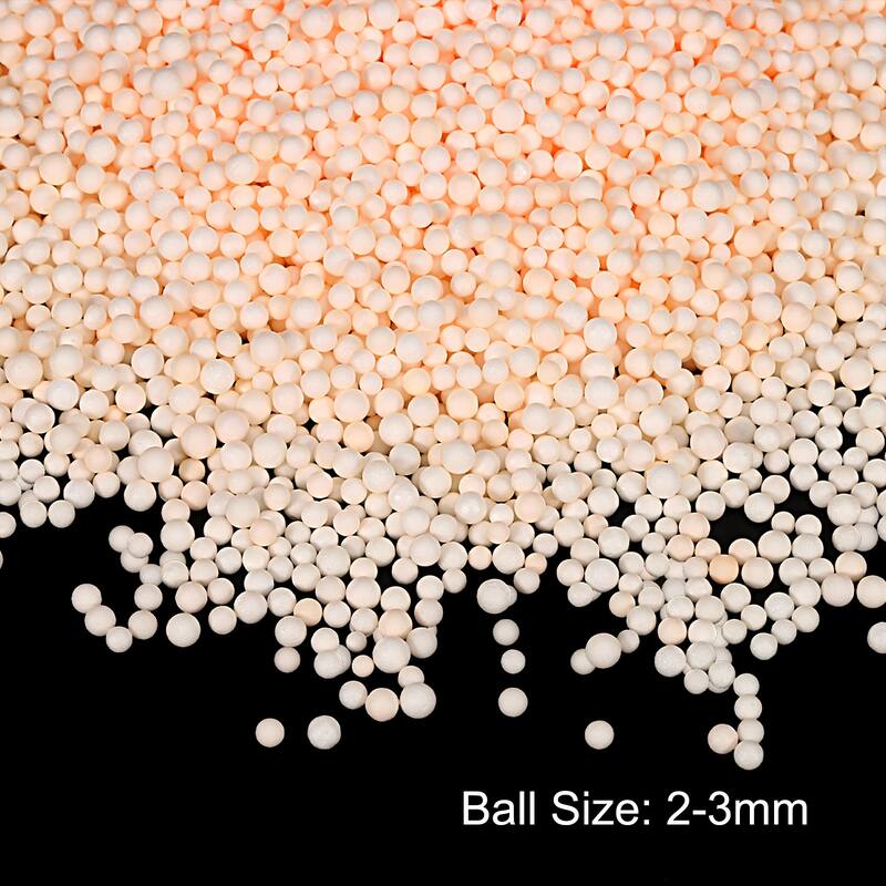 Foam Beads Foam Balls for DIY Craft Decoration, 1 Pack Approx 4000pcs - Champagne - 2-3mm