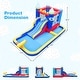 preview thumbnail 2 of 7, Inflatable Water Slide Bounce House with 680W Blower and 2 Pools - 197 in