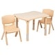 preview thumbnail 5 of 11, 21.875"W x 26.625"L Rectangle Plastic Activity Table Set with 2 Chairs