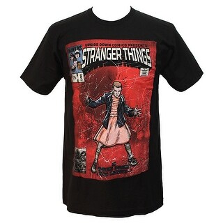 Shop Stranger Things Mens Upside Down Comics Eleven Character T