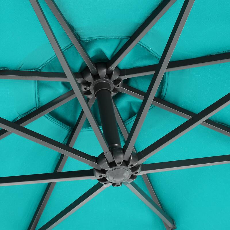 Weller 10-foot Offset Cantilever Hanging Patio Umbrella