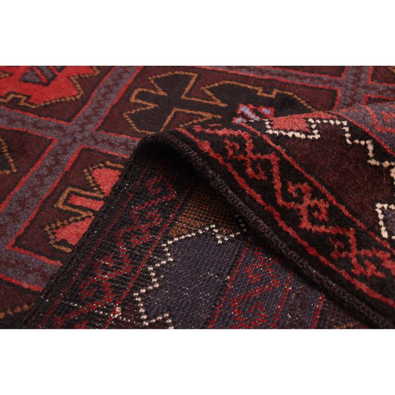 ECARPETGALLERY Hand-knotted Teimani Dark Brown Wool Rug - 3'5 x 6'1