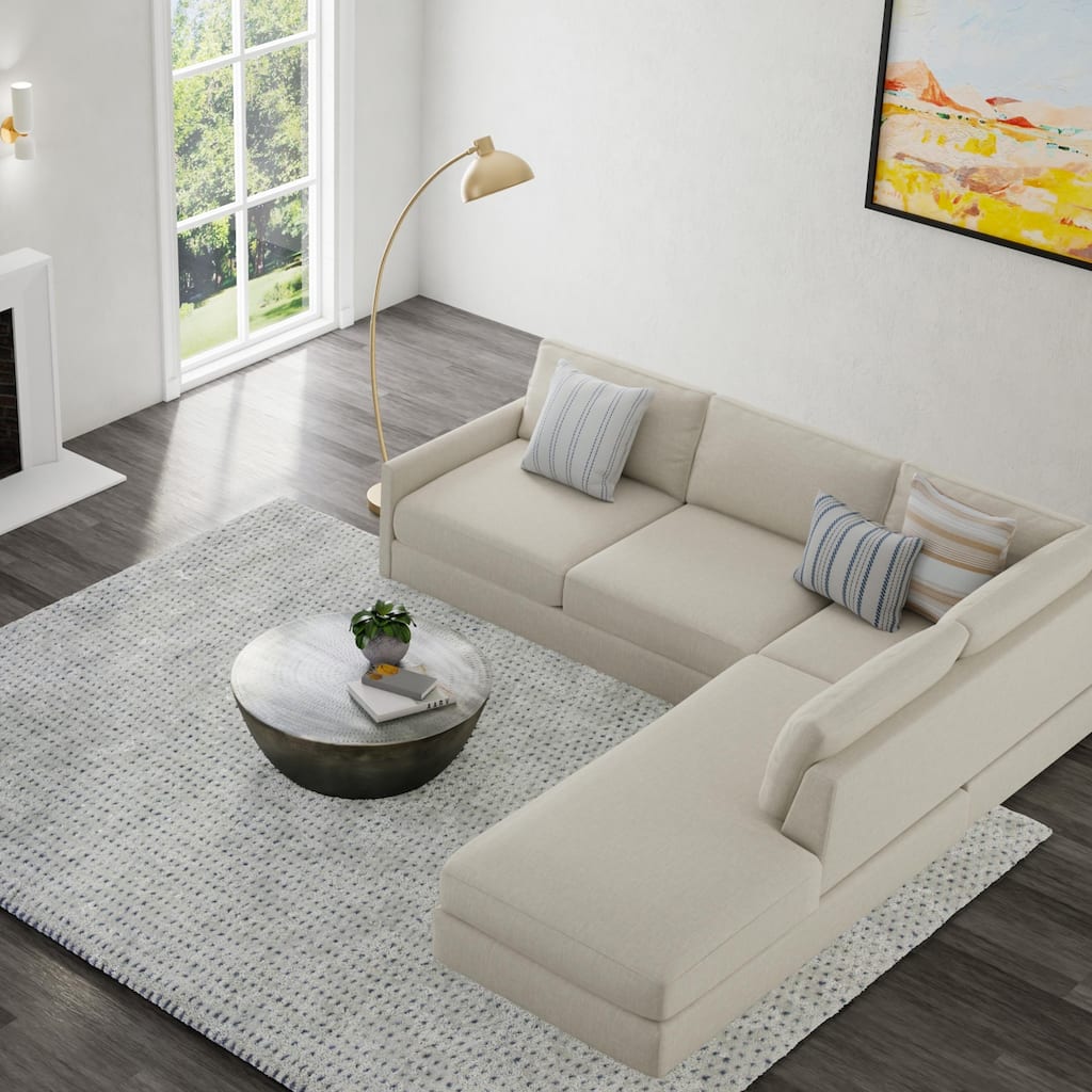 Alora Decor Haze Contemporary Basketweave Area Rug