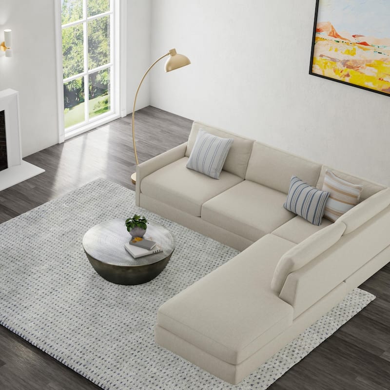 Alora Decor Haze Contemporary Basketweave Area Rug