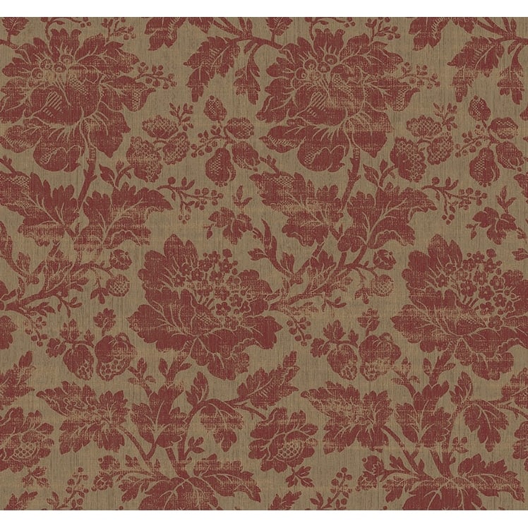 Seabrook Designs Thoreau Floral Unpasted Wallpaper