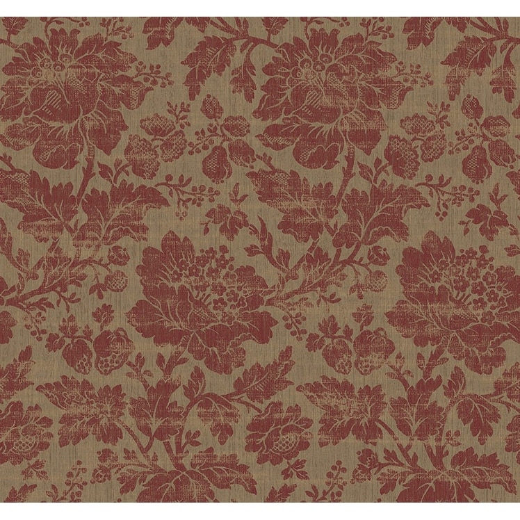 Seabrook Designs Thoreau Floral Unpasted Wallpaper