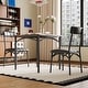 preview thumbnail 19 of 22, 3 Pcs Dining Table Chair Set , Compact Kitchen Table with 2 Upholstered Chairs - 29.2x29.2x30in