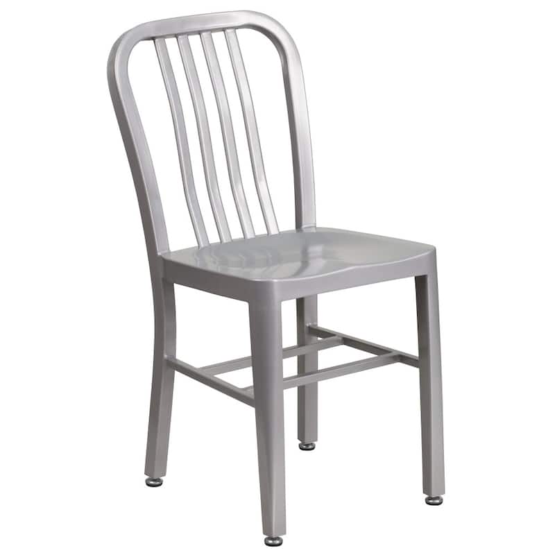 Metal Indoor-Outdoor Chair - 15.5"W x 20"D x 33.25"H
