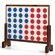 preview thumbnail 11 of 10, Costway Giant 4 In A Row Game Wood Board Connect Game Toy For Adults - 32.5'' X 8'' X 28'' (LXDXH)