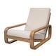 preview thumbnail 3 of 23, Christopher Knight Home - Outdoor Lounge Chair Acacia Wood with Beige Cushions