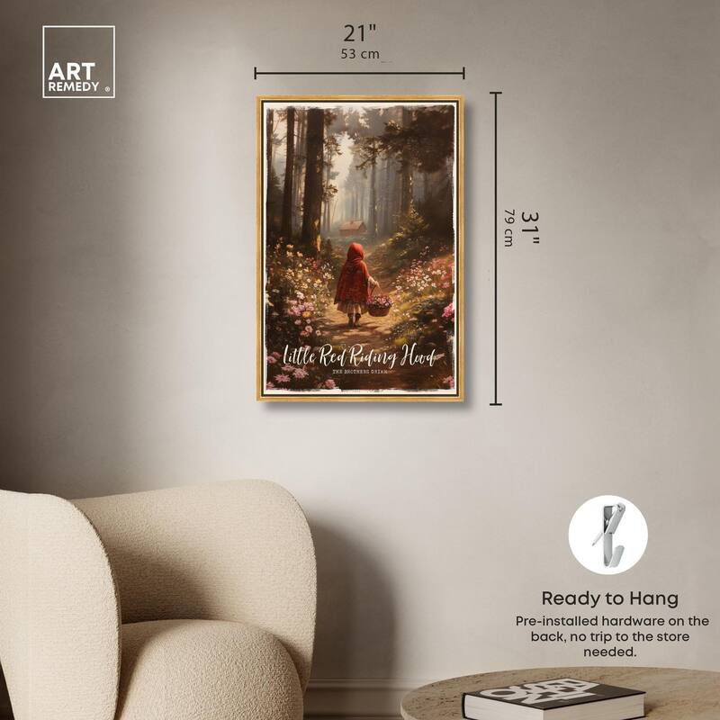 Classic Red Riding Hood Canvas by Art Remedy