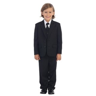 Shop Little Boys Black Jewels Gents Jacket Vest Shirt Tie Pants 5 Pc Suit Overstock 18120625