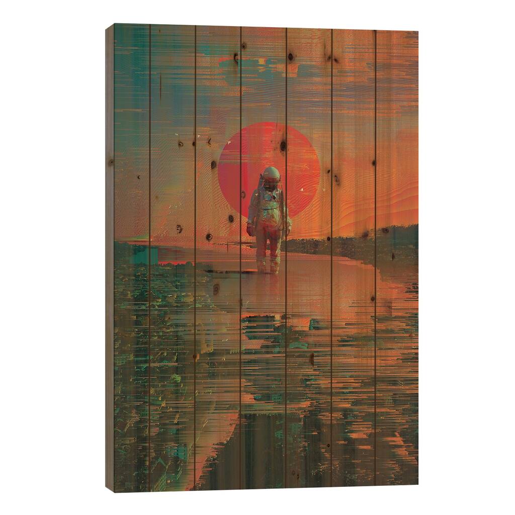 The Blast Print On Wood by Nicebleed - Multi-Color