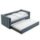 preview thumbnail 8 of 10, Veyla Channel Tufted Performance Velvet Twin Daybed With Trundle