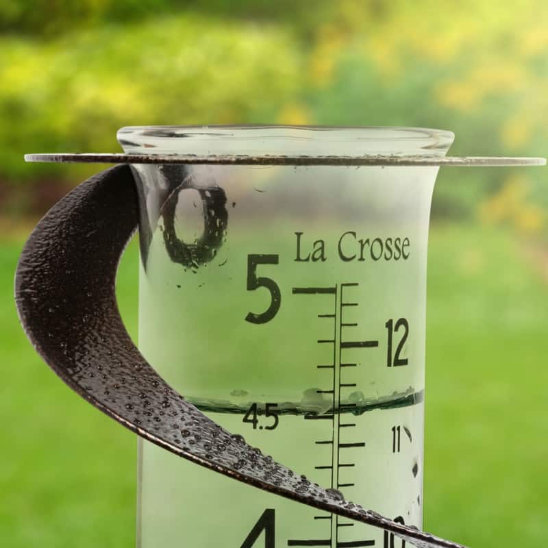 La Crosse Helix Spiral Metal Rain Gauge