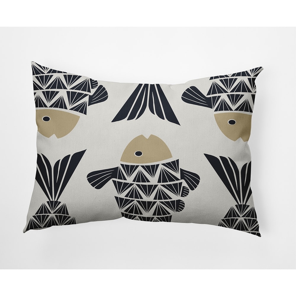 Big Fish Nautical Decorative Indoor Pillow