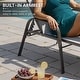 preview thumbnail 5 of 62, Set of 4 Lounge Chairs Outdoor Chaise Lounge with Arms and Adjustable Back