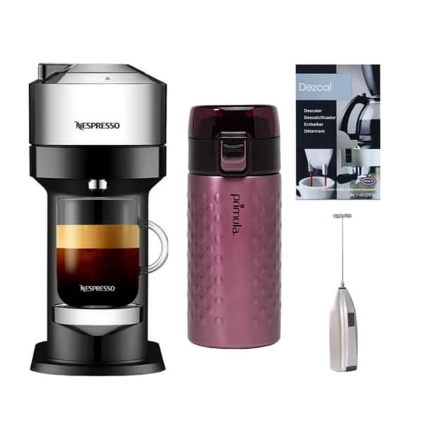 Nespresso Vertuo Espresso Machine w/ Coffee Pods, and Tumbler Bundle
