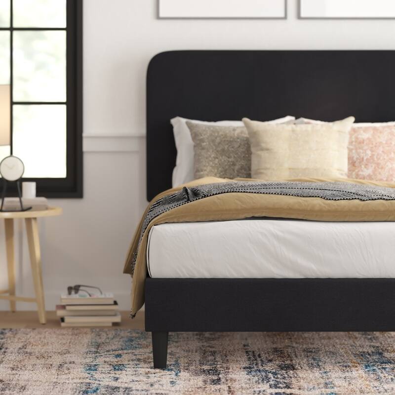 Platform Bed with Headboard - No Foundation Needed