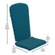 preview thumbnail 33 of 44, Indoor/Outdoor Folding Adirondack Chairs with Cushions - Set of 2 - 30.25"W x 34"D x 37"H