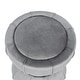 preview thumbnail 8 of 11, Adeco Modern Velvet Round Ottoman With Gold Metal Band