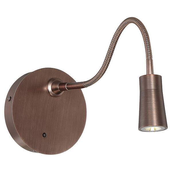 slide 2 of 3, Access Lighting Epiphanie - LED Light Gooseneck Wall Lamp - Bronze Finish Bronze