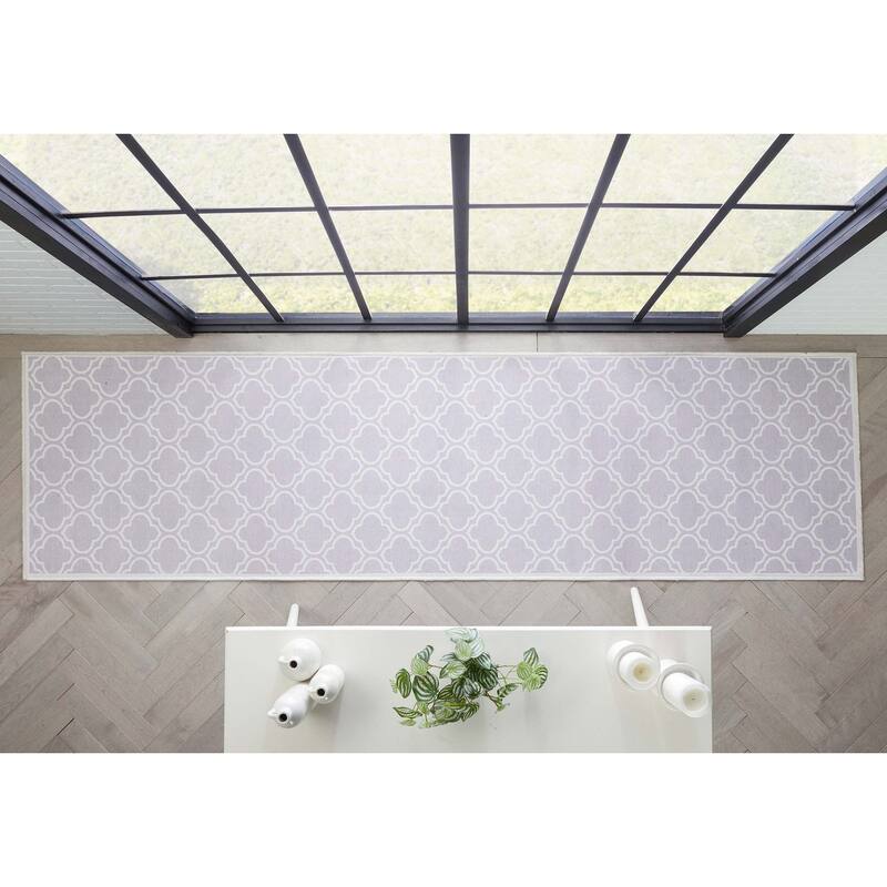 Well Woven Apollo Lattice Moroccan Machine Washable Area Rug