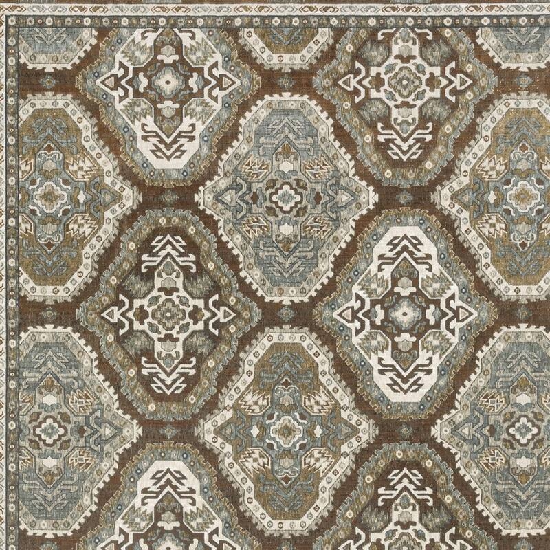 HomeRootsMedallion Traditional Runner Area Rug