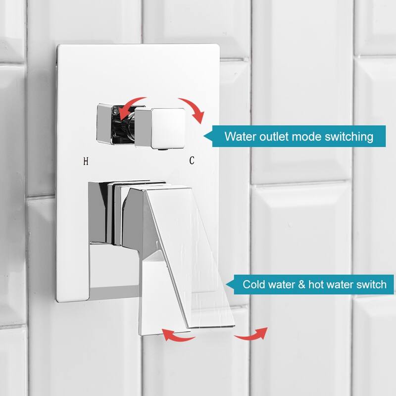 WIZ 2-Spray 10 in. Wall Mount Shower Head System Shower Faucet