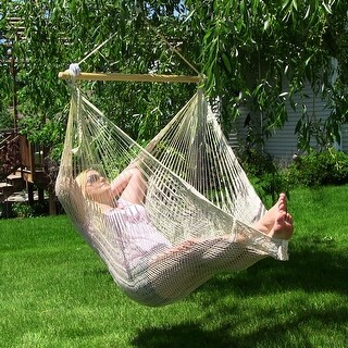 Sunnydaze Mayan Hammock Chair with Wood Spreader Bar Bed Bath