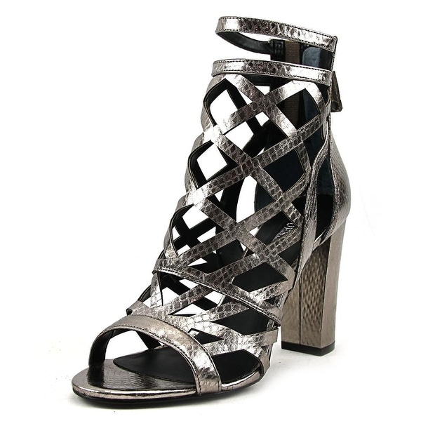 ladies pewter sandals