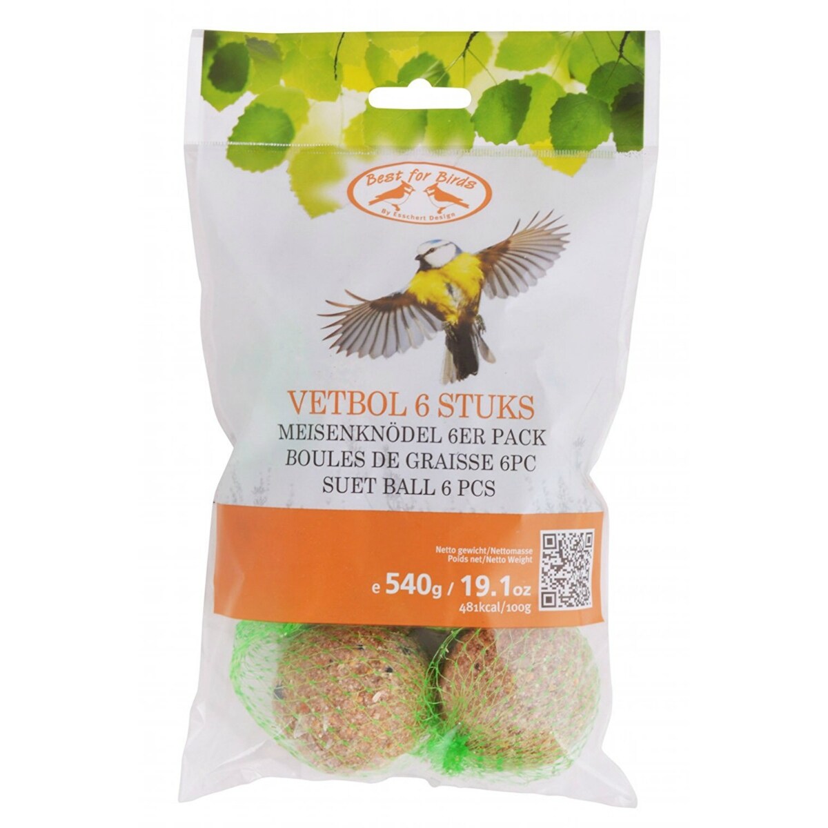 Esschert Design FB800TV Best for Birds High-Energy Suet Balls, 6-Count -  Overstock - 27386980