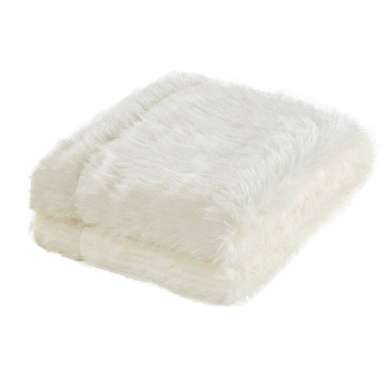 Home Soft Things Super Soft Fluffy Textured FauxFur Throw Blanket