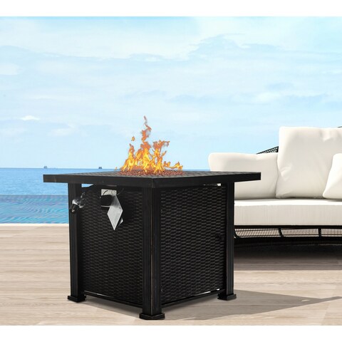 Steel Propane Gas Fire Pit Table