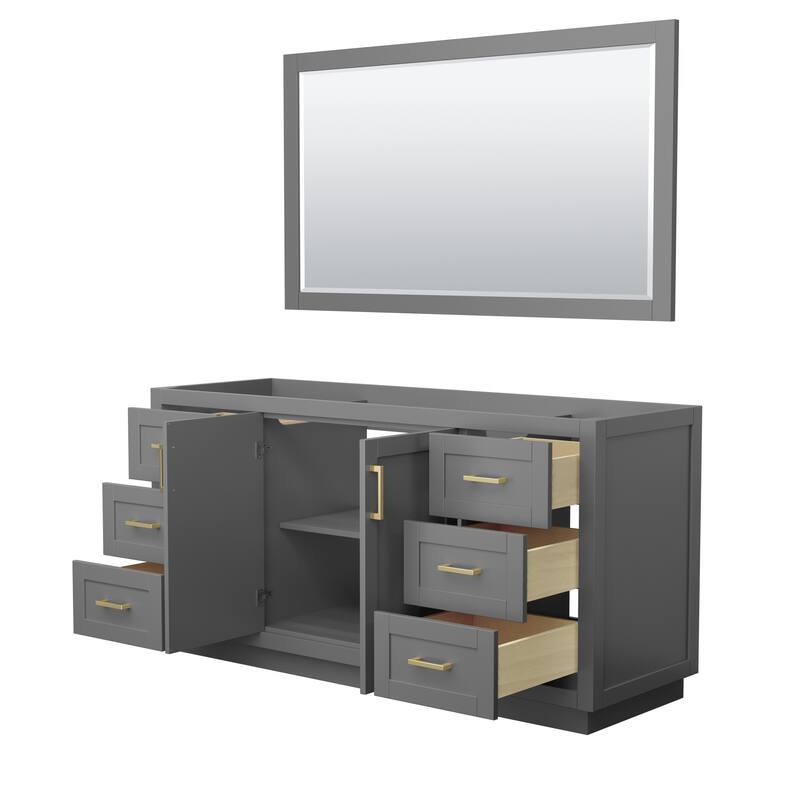 Miranda Bathroom Vanity Cabinet, 58-Inch Mirror