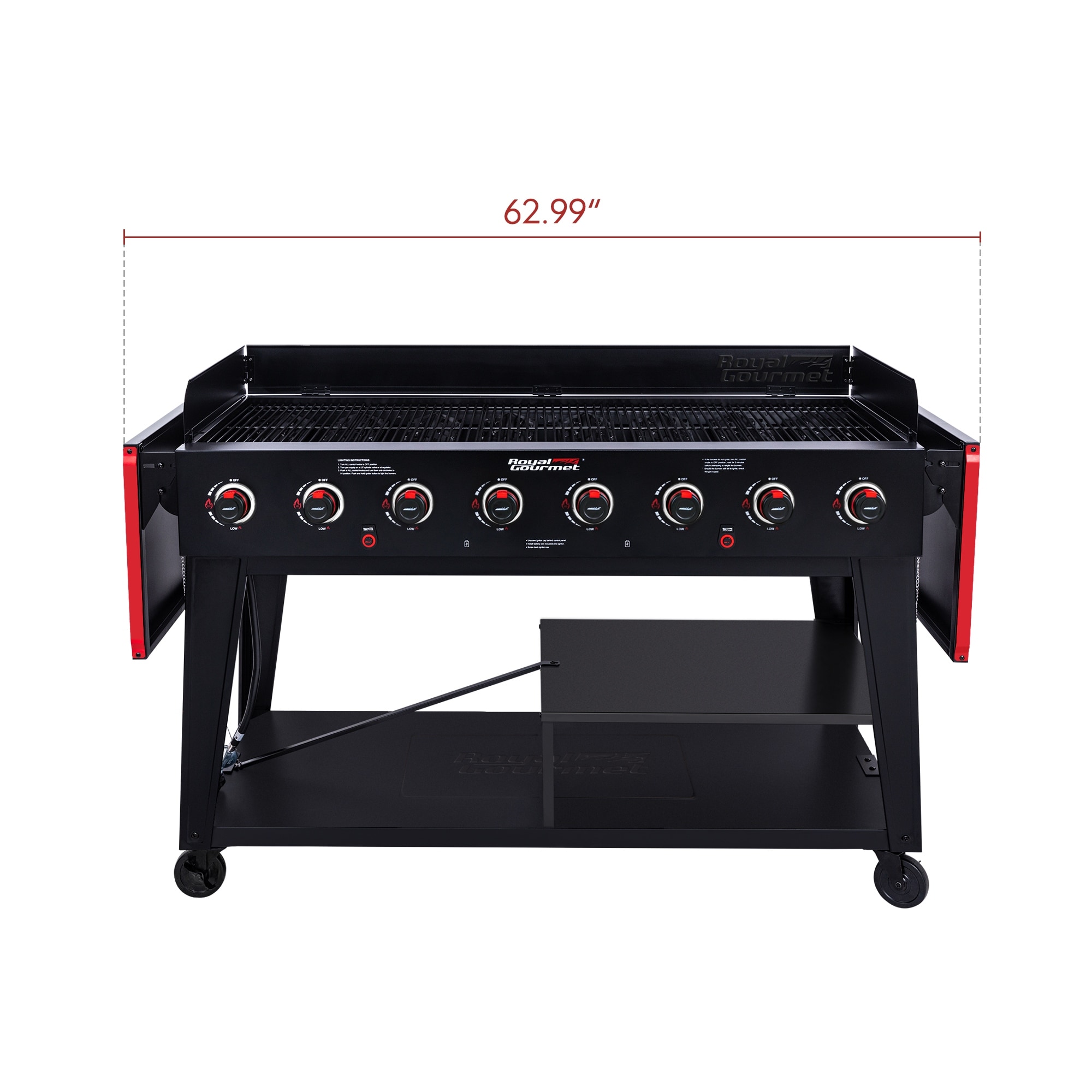Royal Gourmet 8 Burner Gas Grill Independently Controlled Dual Systems Black On Sale Bed Bath Beyond 37521775