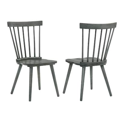 Wood Dining Chair Solid Chair Set of 2