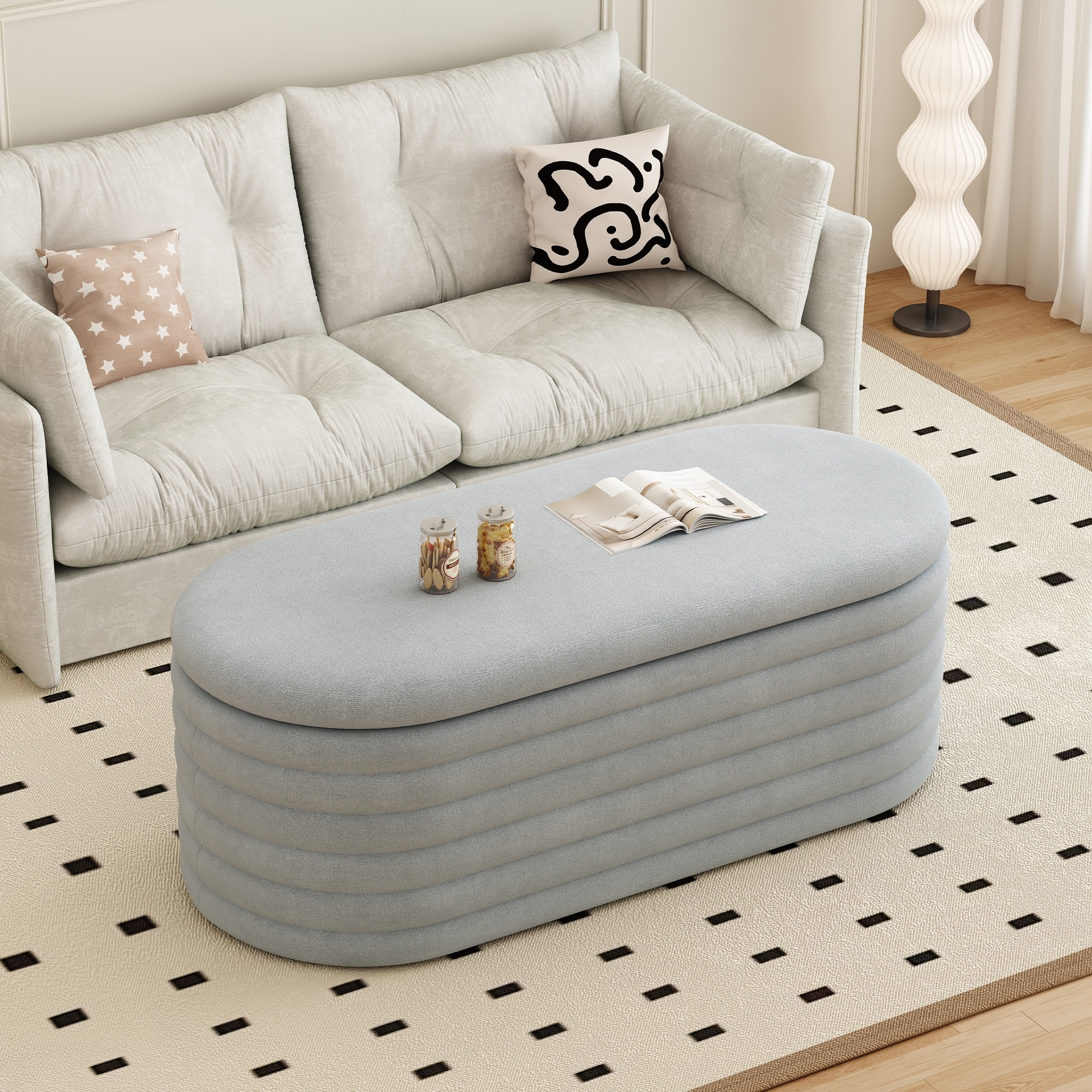 Upholstered Storage Bench for Bedroom,Living Room,Entryway,Closet
