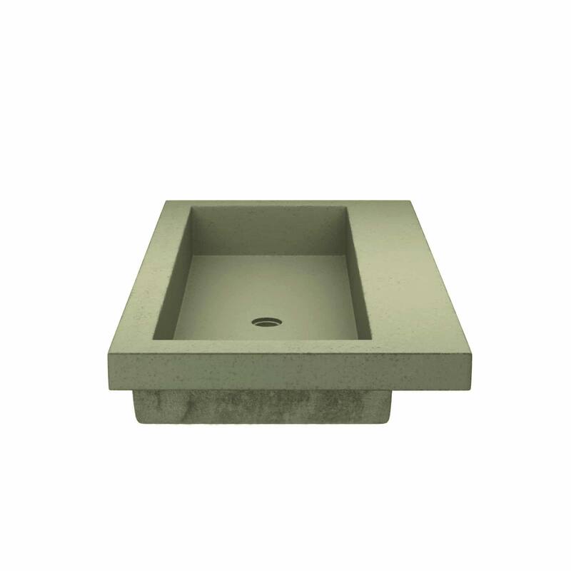 36" NativeStone Trough Drop-in Rectangular Bathroom Sink - 36" x 19" x 5"