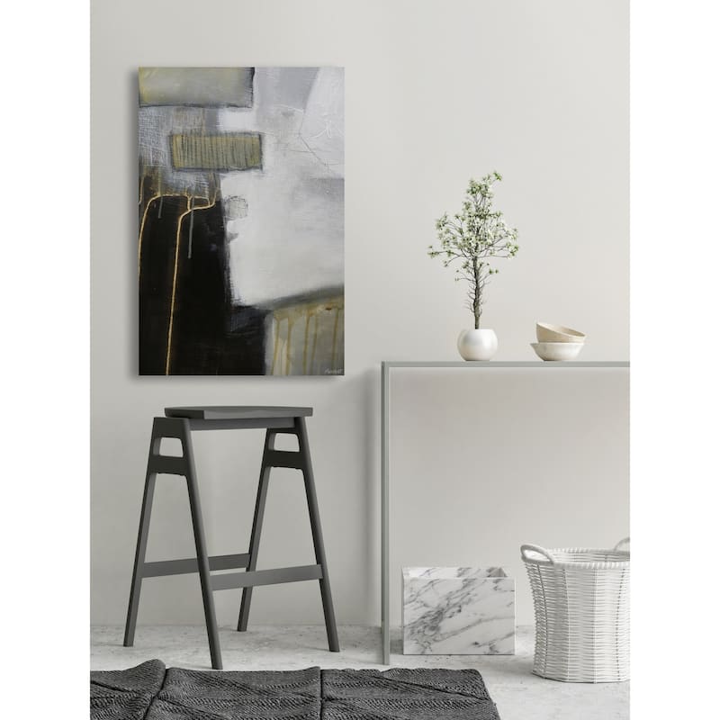 Golden Veins Print on Wrapped Canvas